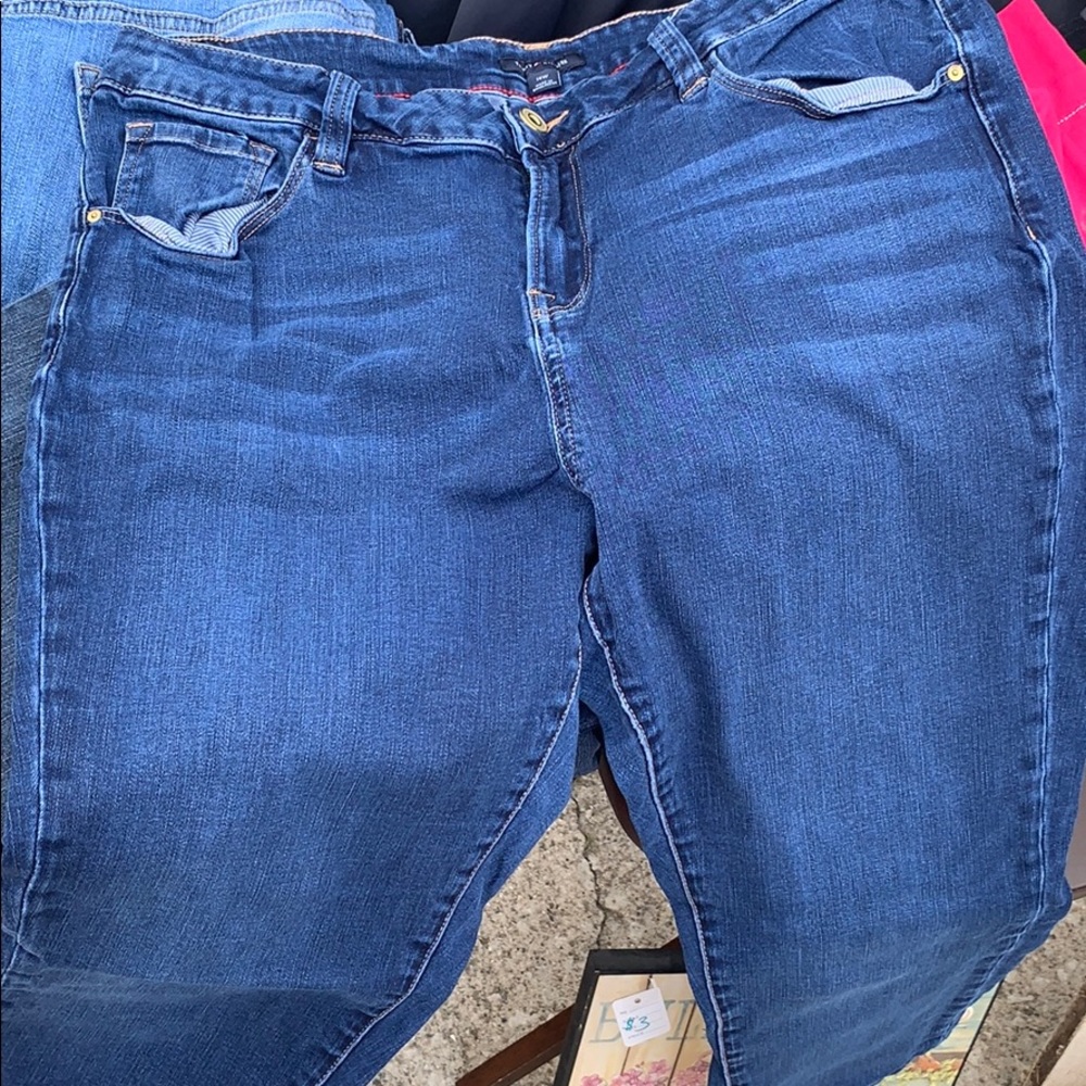 Tommy Hilfiger 14 W stretch ankle jean